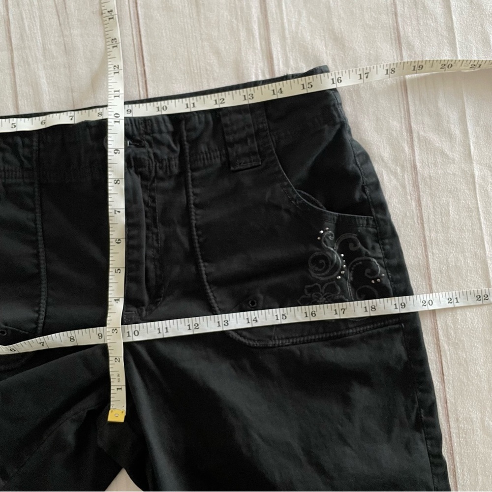 Gloria Vanderbilt Brooke Skimmer Capri Pants Women’s 8 Missy Beaded Embroidered - Picture 14 of 16